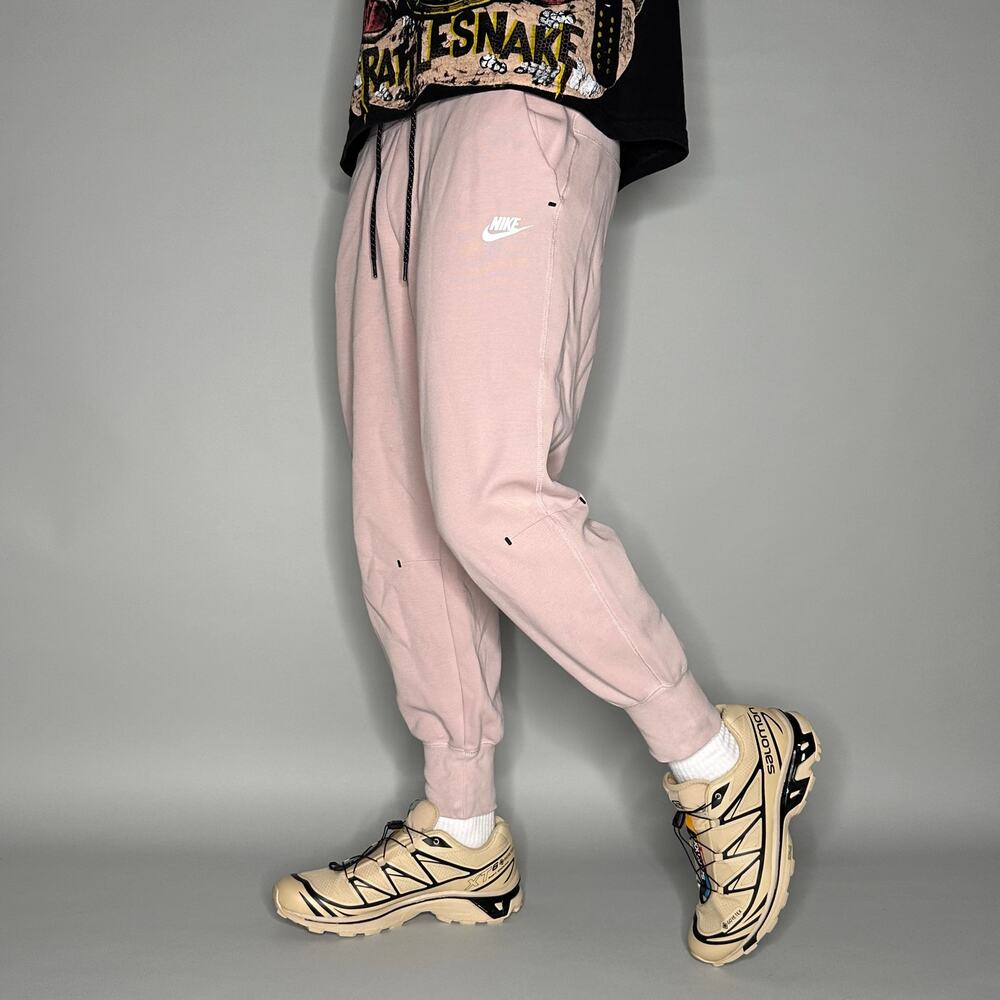 Vintage Y2K Nike Sweatpants Mens M Pink White Swoosh Cotton Joggers